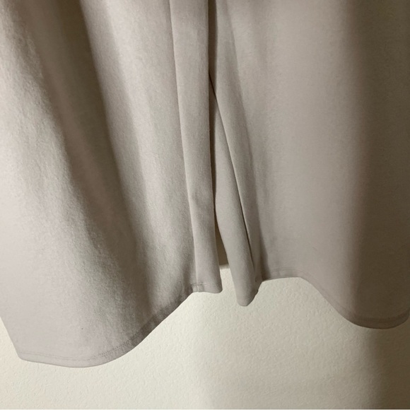 Eileen fisher Womens chalk gray 100% wool high waist straight leg pants XL NWT - Picture 3 of 10